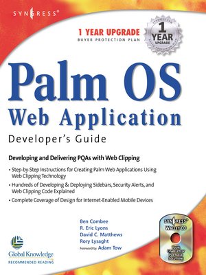 cover image of Palm OS Web Application Developers Guide